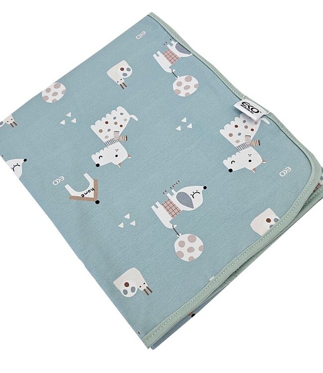 Katoenen deken met honden