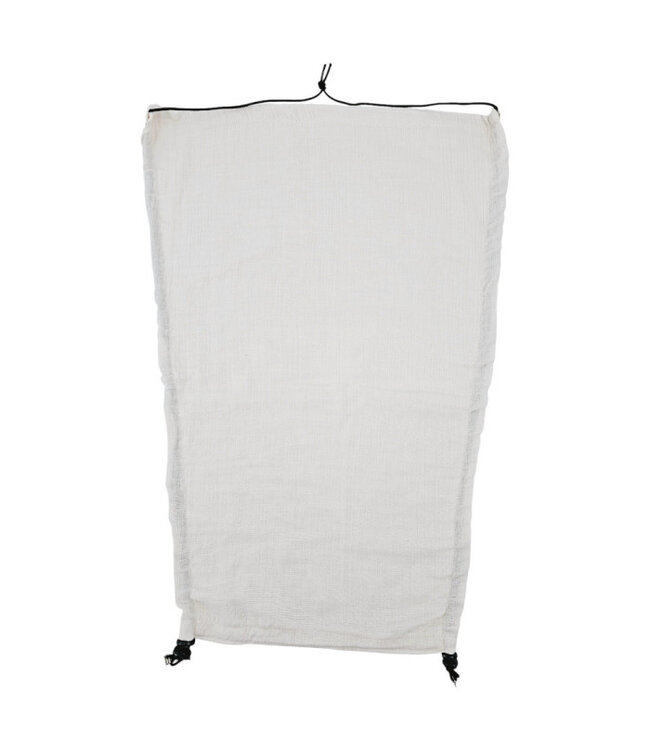 Mousseline zonneklep beige