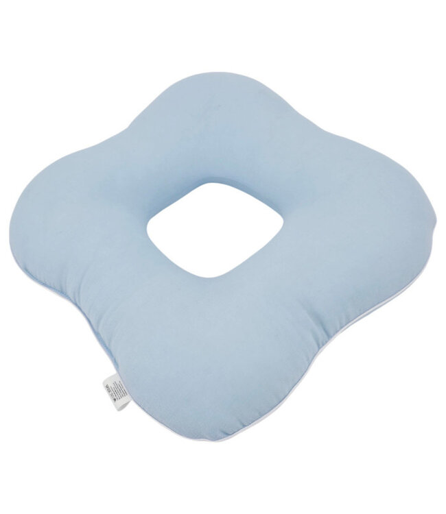 Mousseline postnataal kussen blauw