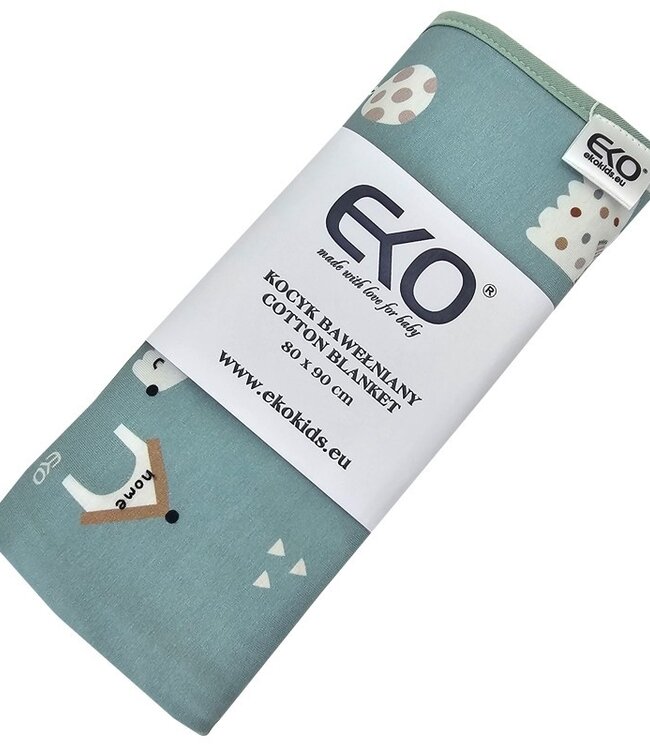 Katoenen deken met honden