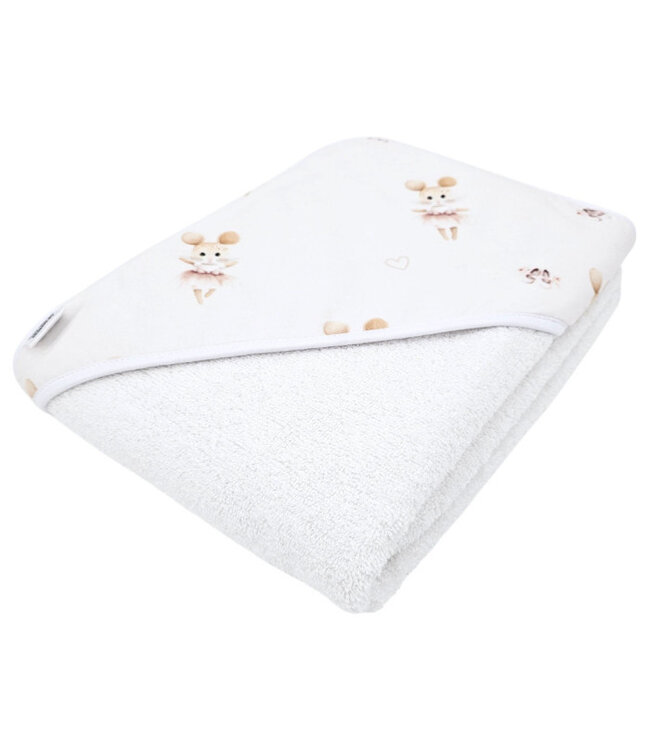Badjas Ballerina-muis/wit