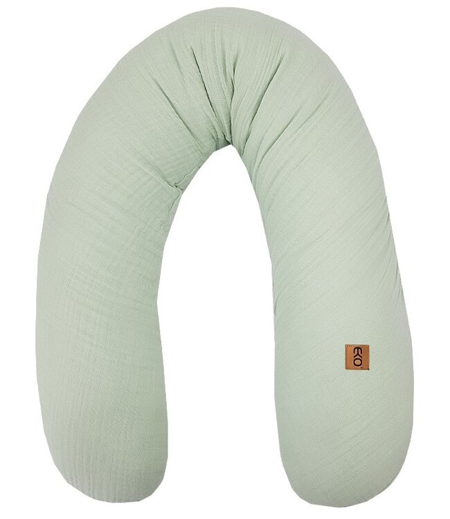 Mousselinekussen voor mama en baby MINT