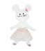 Gebreid knuffeldier ballerina-muis