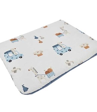 EkoKids Kussen 30x40 cm GIRAFFE/BLAUW