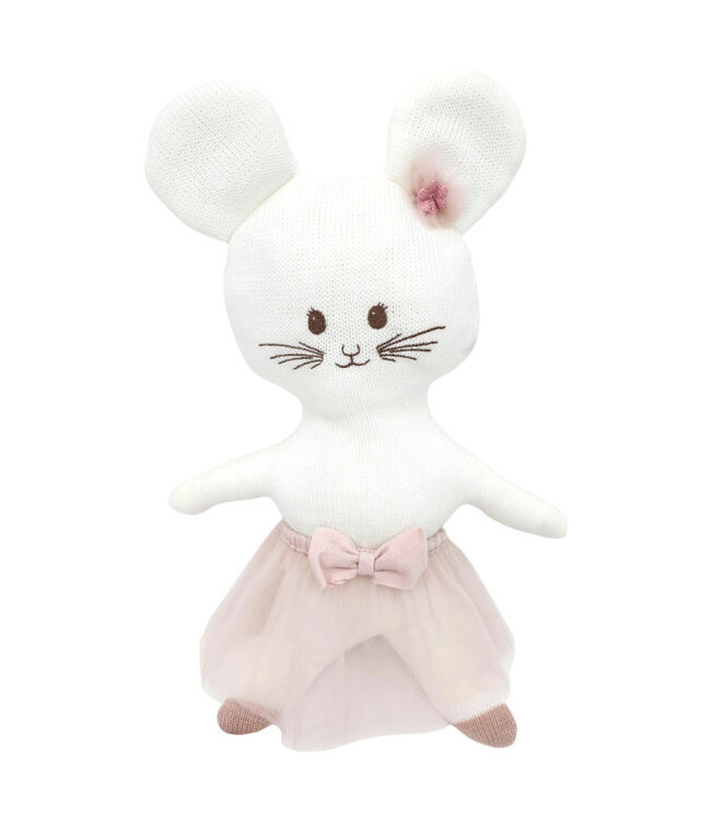 Gebreid knuffeldier ballerina-muis