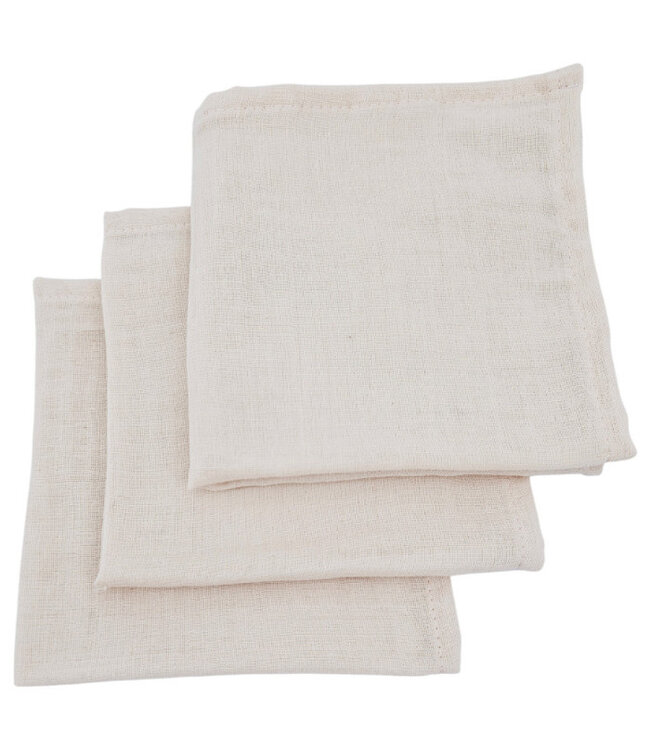 Hydrofiele doekjes 30x30 cm, 3 stuks, roze