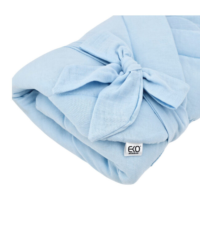 Mousseline-inbakerdoek met kokos BLAUW