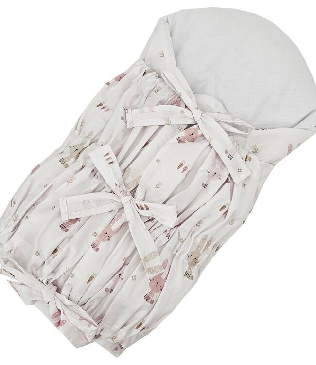 Bedrukte katoenen puntzak met kokos BUNNY