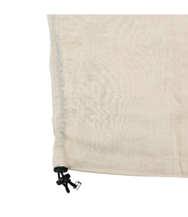 Mousseline zonneklep LATTE