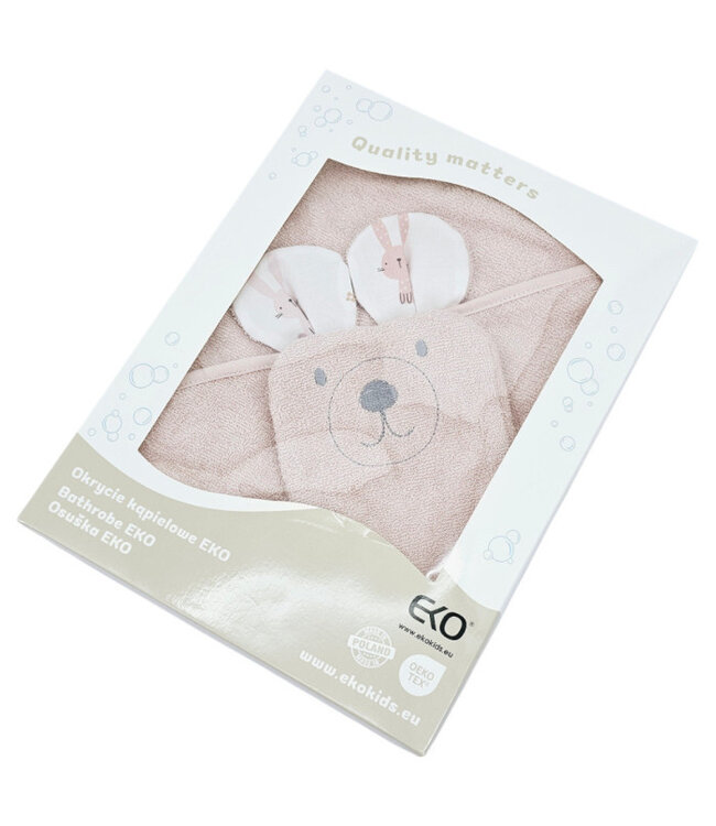 Bamboe badjas met washandje EKO BUNNY