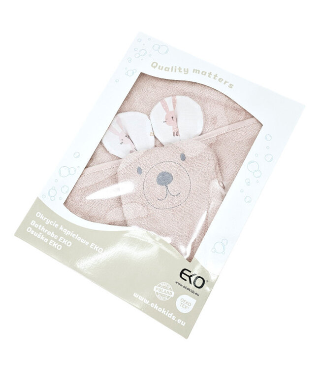 Bamboe badjas met washandje EKO BUNNY