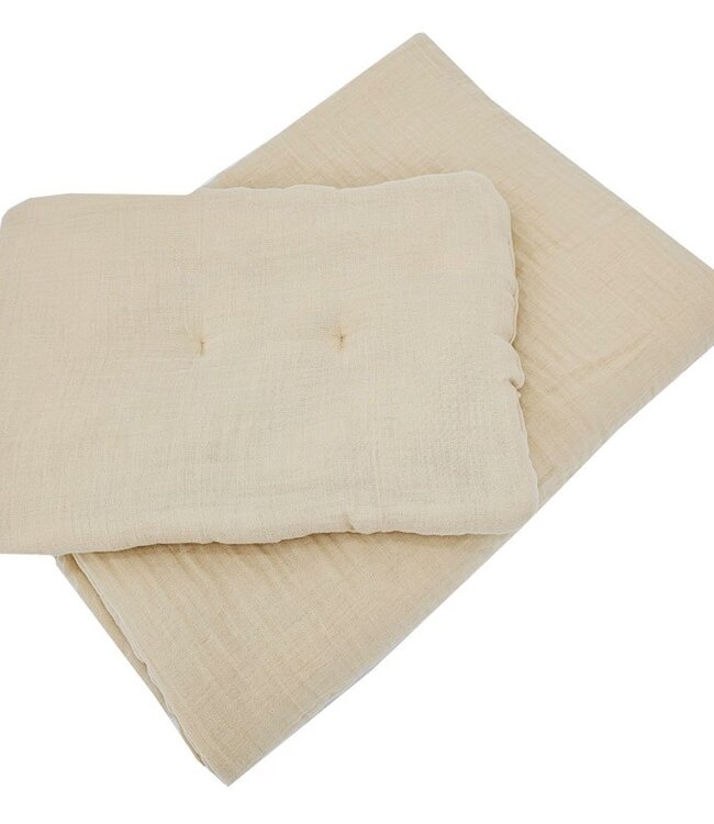 Mousseline wiegbeddengoedset Honing