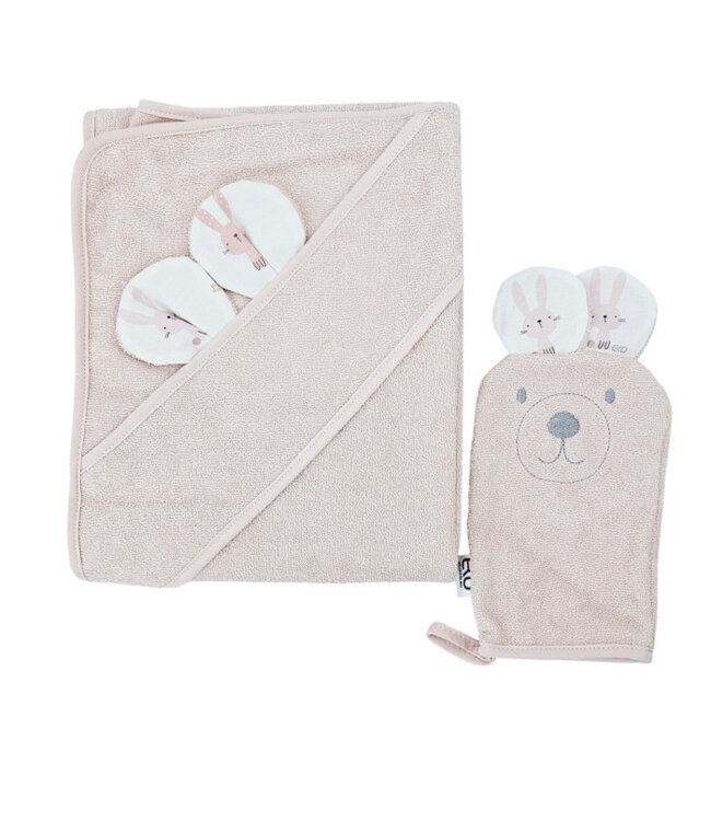 Bamboe badjas met washandje EKO BUNNY