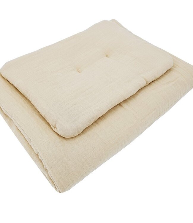 Mousseline wiegbeddengoedset Honing