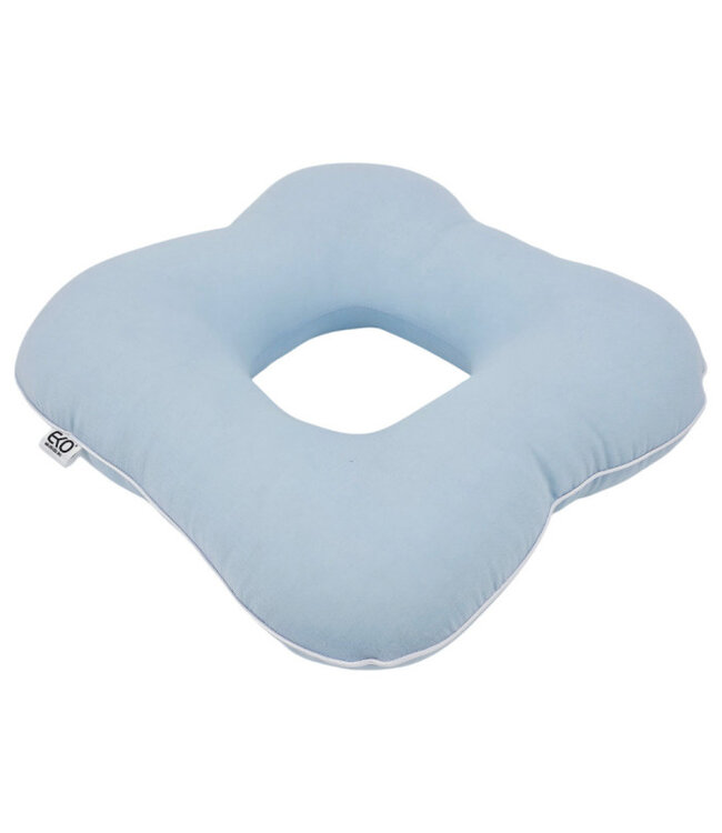 Mousseline postnataal kussen blauw