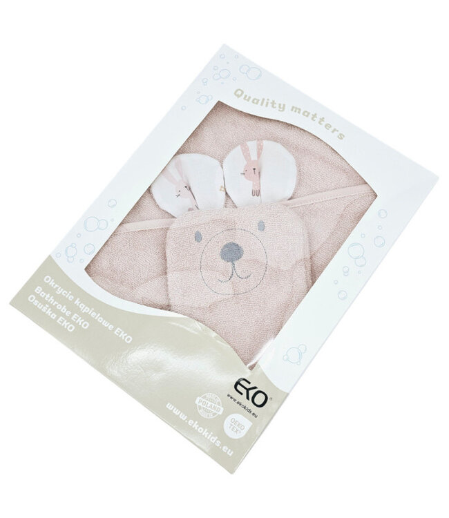 Bamboe badjas met washandje EKO BUNNY