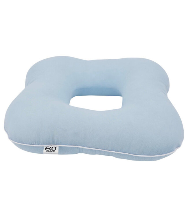 Mousseline postnataal kussen blauw