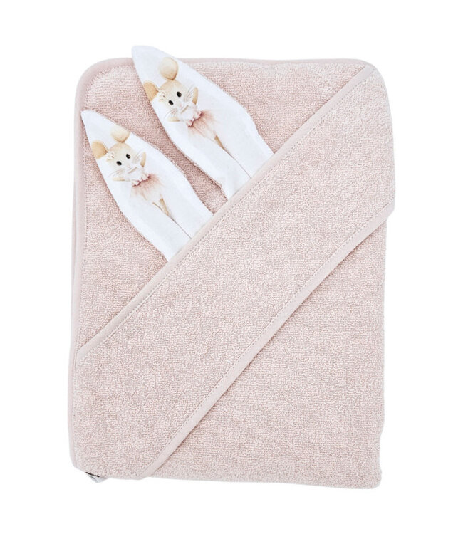 Katoenen badjas BALLERINA-MUIS/ROZE