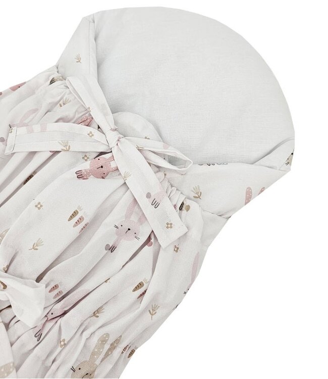 Bedrukte katoenen puntzak met kokos BUNNY