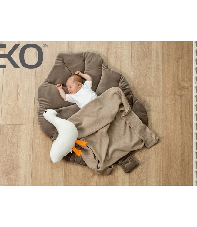 Educatieve mat in fluweelblauw