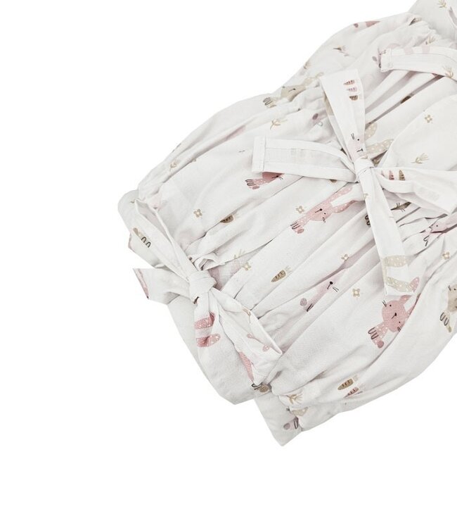 Bedrukte katoenen puntzak met kokos BUNNY