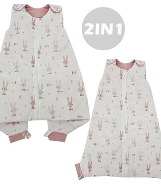 EkoKids 2-in-1 multifunctionele babyslaapzak BUNNY