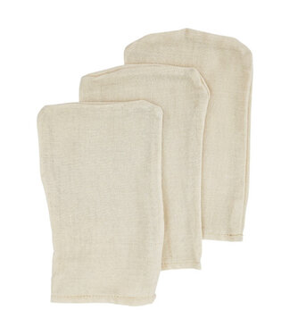 EkoKids Mousseline washandjes mix 3 stuks latte