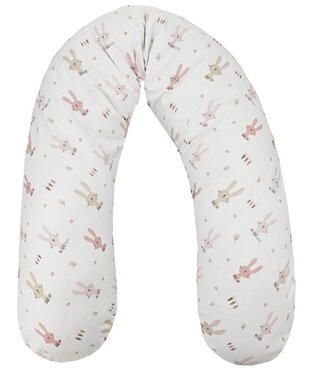 EkoKids Fluwelen voedingskussen Konijn/roze