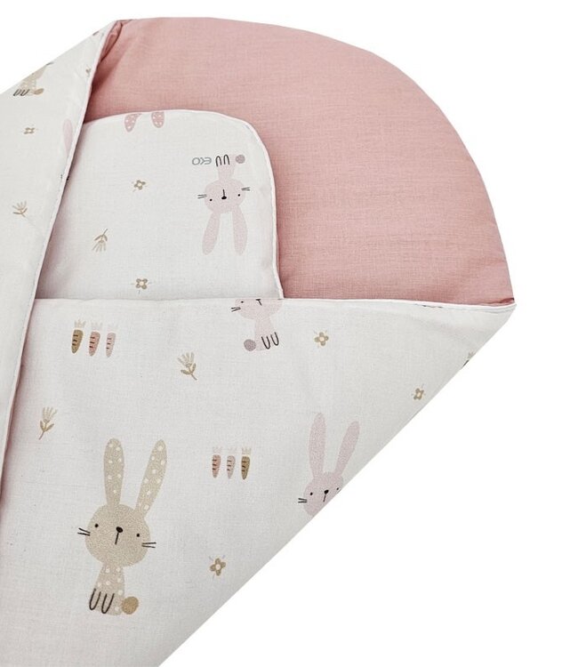 Bedrukte katoenen puntzak met kokos BUNNY