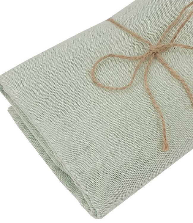 Mousseline wikkeldoek en luier 80 x 80 cm, 2 stuks, mint