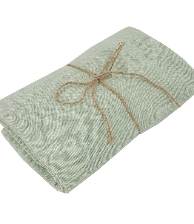 Mousseline wikkeldoek en luier 80 x 80 cm, 2 stuks, mint