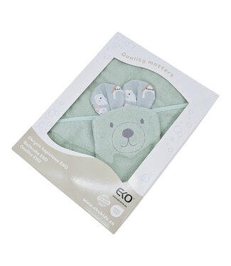 EkoKids Bamboe badjas met washandje EKO DOGS