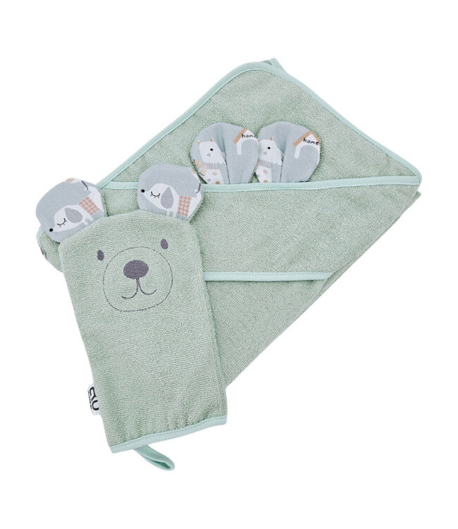 Bamboe badjas met washandje EKO DOGS