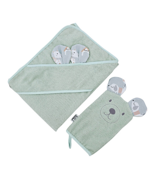 Bamboe badjas met washandje EKO DOGS