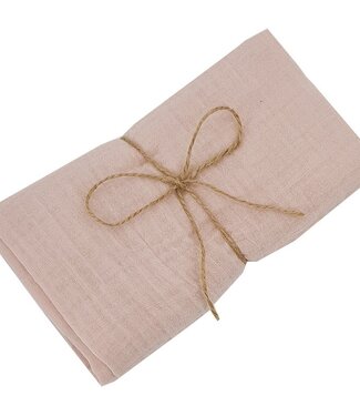 EkoKids Mousseline wikkeldoek & luier 80 x 80 cm 1 stuk roze