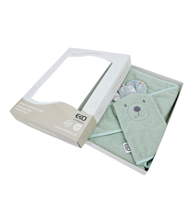 Bamboe badjas met washandje EKO DOGS