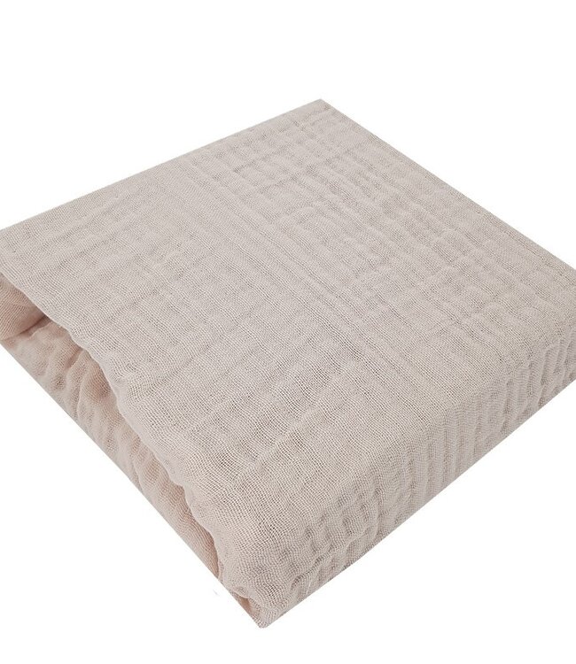 Mousseline hoeslaken met elastische band 40 x 80 cm HONING