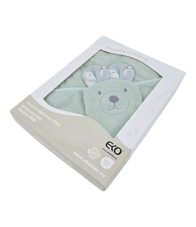 Bamboe badjas met washandje EKO DOGS