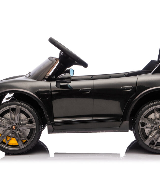 Kinderauto Porsche Taycan 1-persoons 12 volt zwart - vanaf 3 jaar