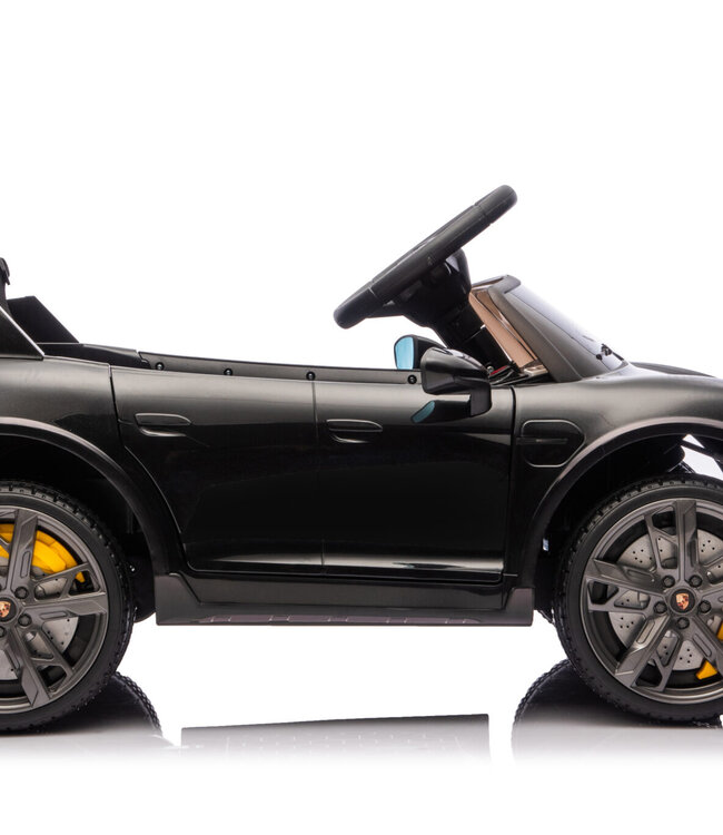 Kinderauto Porsche Taycan 1-persoons 12 volt zwart - vanaf 3 jaar