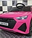 Accu kinderauto Audi RS6 12 volt roze