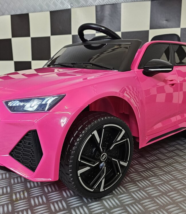 Accu kinderauto Audi RS6 12 volt roze