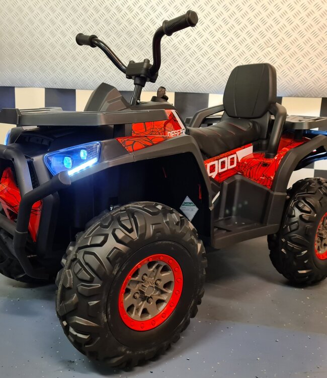 Kinderquad op accu Spider 12 volt rood