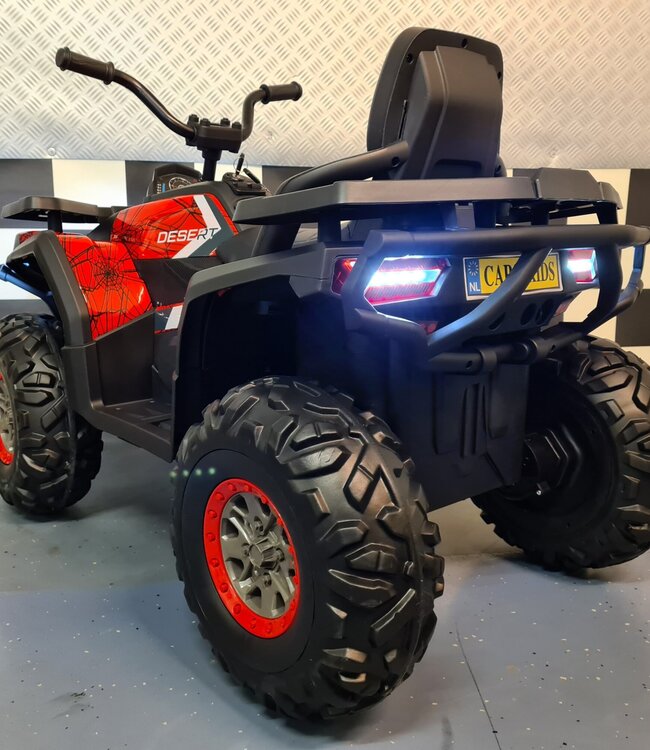 Kinderquad op accu Spider 12 volt rood