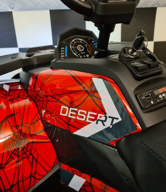 Kinderquad op accu Spider 12 volt rood