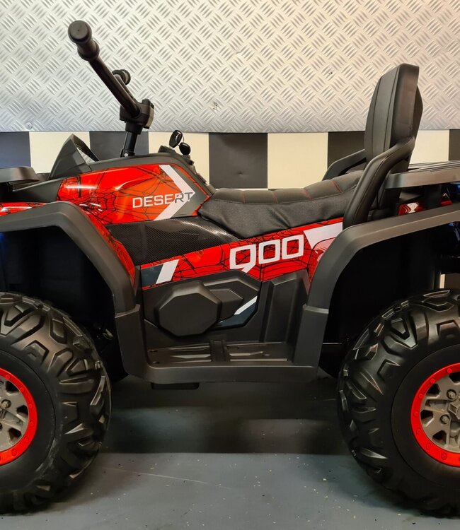 Kinderquad op accu Spider 12 volt rood