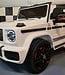 Mercedes G63 kinderauto 12V wit met zachte start voor 1 persoon