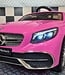 Elektrische kinderauto Mercedes-Maybach S650 roze 12 volt