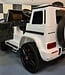 Mercedes G63 kinderauto 12V wit met zachte start voor 1 persoon