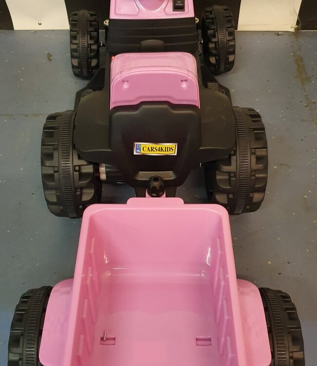 Roze elektrische kindertractor 6 volt